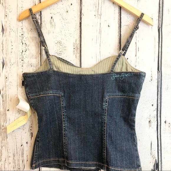 denim spaghetti strap top